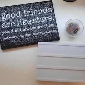 Room decor - light up word sign and wall decor